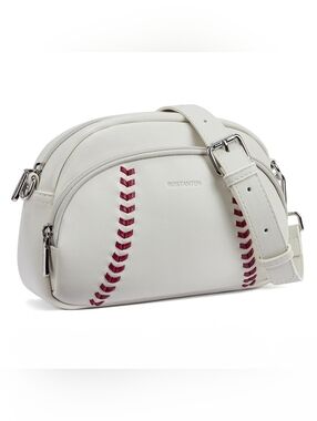 BOSTANTEN Harper Jones Baseball Stitch Crossbody Purse - OS